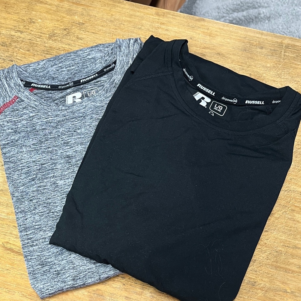 2 pc Rich Black and Greystone Thermal Base Layer 2385